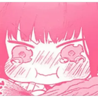 😡 Anime, Kawaii, Lindo, Rosa, Manga whatsapp sticker