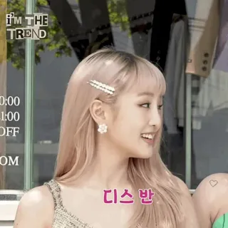 🌸 디스 반 coreano, mujer, persona, sonriendo telegram sticker