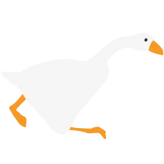 🚶‍♂️ ガチョウ, ピクセルアート, 動物, 鳥 telegram sticker