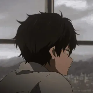 🖤 Anime, Chłopak, Profil, Animacja, Osoba, Postać telegram sticker