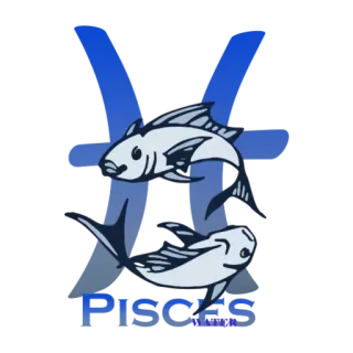 😕 Pisces Pisces, zodiak, astrologi, ikan, tanda telegram sticker