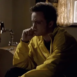 🚬 Jesse Pinkman Breaking Bad jesse pinkman, breaking bad, aaron paul, thinking, pensive, reaction, meme, serious telegram sticker