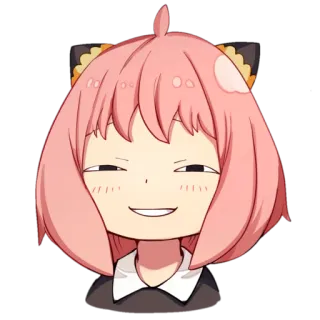 😏 Anya Forger Spy x Family Anime, Spy x Family, Anya, Überheblich, Lustig, Sticker telegram sticker