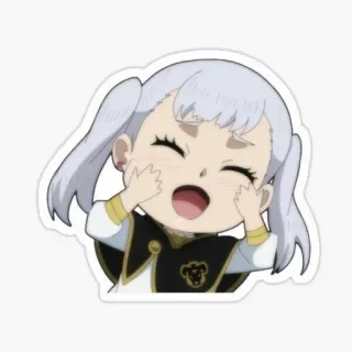 🥺 Noelle Silva Black Clover anime, black clover, noelle silva, manga, cute, chibi telegram sticker