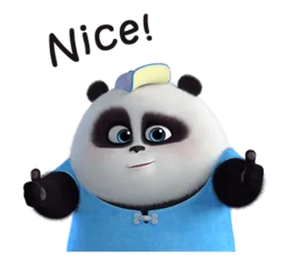 🐼 Nice! panda, lindo, animal whatsapp sticker