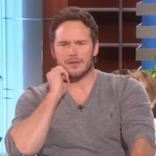🐁 Chris Pratt Chris Pratt, aktor, selebriti, potret telegram sticker