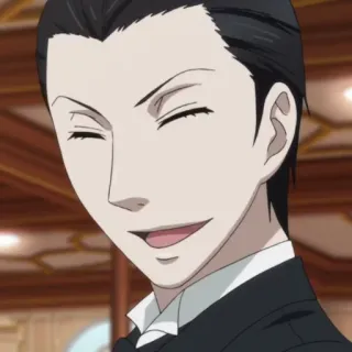 😏 Claude Faustus Black Butler Anime, Manga, Personaggio, Sorriso, Claude Faustus telegram sticker