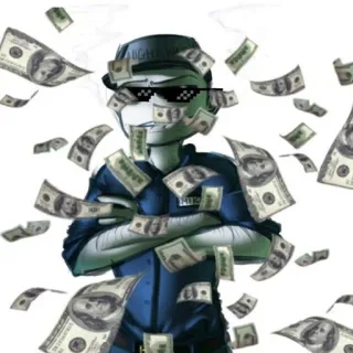💸 geld, dollars, contant geld, zonnebril telegram sticker
