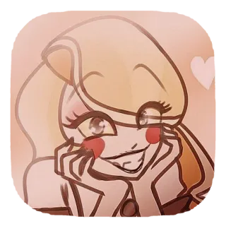 ❤ kartun, karakter, stiker, senyum, hati telegram sticker