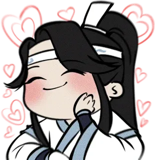 🥰 อนิเมะ, น่ารัก, ยิ้ม, แฟนอาร์ต, การ์ตูน whatsapp sticker