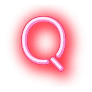 ▪ Буква Q, Алфавит, Лупа, Красный telegram sticker
