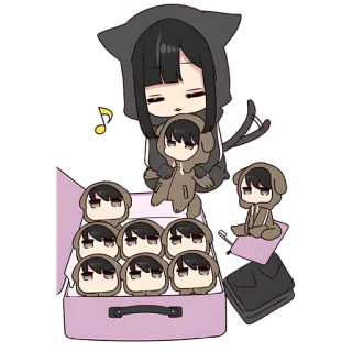 🥰 Anime, Kucing, Kawaii, Imut, Karakter telegram sticker