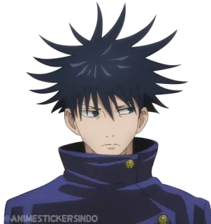 🦅 Megumi Fushiguro Jujutsu Kaisen Anime, Mangá, Megumi Fushiguro, Jujutsu Kaisen, Adesivo telegram sticker