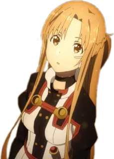 🤨 Asuna Yuuki Sword Art Online animé, fille, mignon, Asuna, Sword Art Online whatsapp sticker