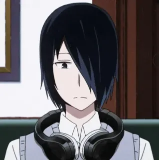 🎧 Yu Ishigami Kaguya-sama: Love Is War Anime, Karakter, Ishigami, Kaguya-sama, Headphone telegram sticker