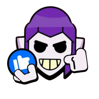 👍 cartoon, character, emoji, like whatsapp sticker