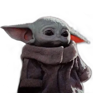 🙁 Grogu The Mandalorian Grogu, Baby Yoda, Star Wars, The Mandalorian, imut, anak, fiksi ilmiah telegram sticker