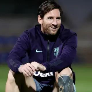 🎲 Lionel Messi ฟุตบอล, นักกีฬา, บาร์เซโลนา, เมสซี่ telegram sticker