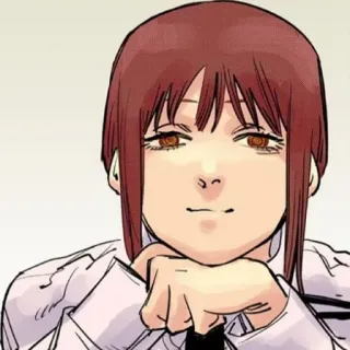 🍒 Makima Chainsaw Man makima, chainsaw man, anime, manga, charakter, fiktion telegram sticker