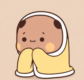 🍄 fofo, bebê, cobertor, doce, adorável telegram sticker
