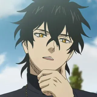 🤔 Yuno Black Clover Anime, Manga, Black Clover, Yuno, Re Mago telegram sticker