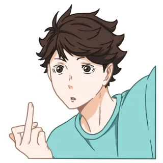 🖕 anime, middle finger, offensive telegram sticker