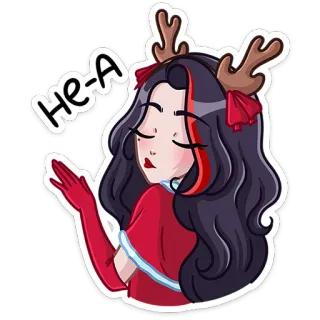 Новогодняя Лилит (@TgSticker) whatsapp stickers