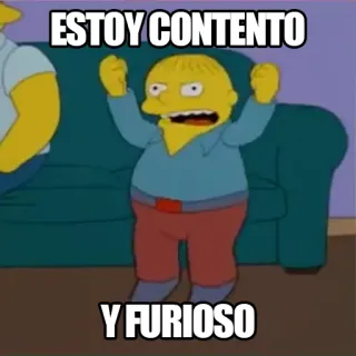 😐 Ralph Wiggum The Simpsons ESTOY CONTENTO
Y FURIOSO ralph wiggum, simpson, cartoni animati, felice, furioso, arrabbiato, meme telegram sticker