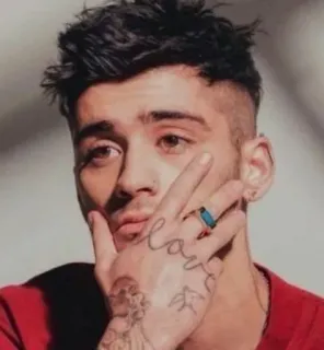 👑 Zayn Malik love Musiker, Sänger, Promi, Porträt, Tattoo telegram sticker