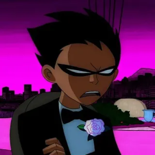 💉 Robin Teen Titans teen titans, robin, dessin animé, super-héros telegram sticker