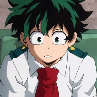 🥦 Izuku Midoriya My Hero Academia anime, character, manga, student, hero, boy telegram sticker