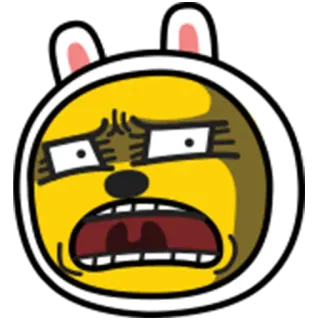 🇸🇷 emoji, funny, sticker, cartoon, yellow, face, expression telegram sticker