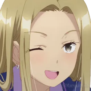 😉 YunYunLab anime, gadis, kartun, kedipan telegram sticker