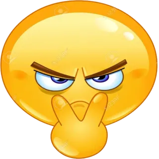 😠 Emoji, Geste, Impoli, Insulte, Offensant whatsapp sticker