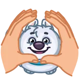 👅 스티커, 만화, 손, 동물, 귀여운 whatsapp sticker