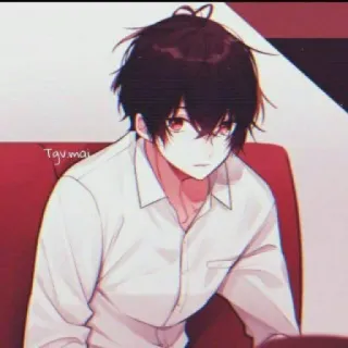 😐 Anime, Garçon, Mignon, Manga, Art telegram sticker