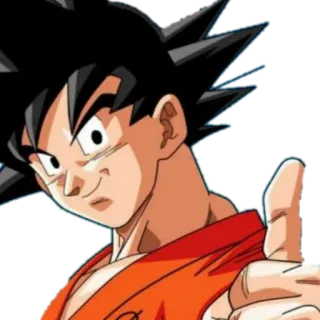 👍 Goku Dragon Ball 애니메이션, 만화, 드래곤볼, 손오공, 좋아요 telegram sticker