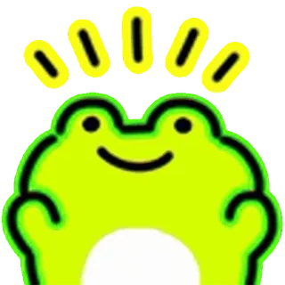 Neon Frog (@ShoutoEmoji) telegram emojis 🙂
