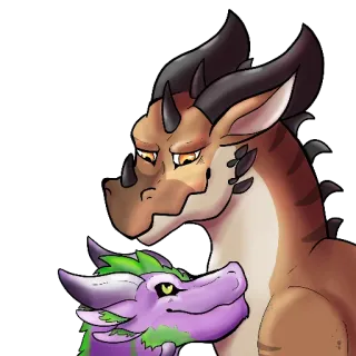☺️ 龙, 幻想, 生物, 卡通, 艺术, 动物, 贴纸 whatsapp sticker
