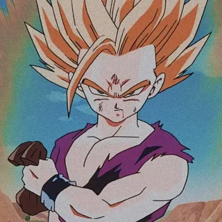 🔥 Gohan Dragon Ball Z 动漫, 悟饭, 龙珠Z, 格斗, 超级赛亚人 telegram sticker