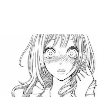 😳 Anime, Mangá, Garota, Chocada, Ruborizar telegram sticker