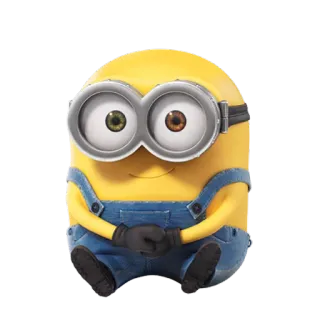 👀 Minion Despicable Me minion, cartoon, funny, yellow, character telegram sticker