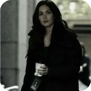 👍 Megan Fox celebrity, actress, woman, portrait, megan fox telegram sticker