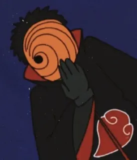 ⛰️ Tobi Naruto Tobi, Naruto, anime, manga, character, masked character telegram sticker