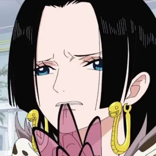 🏴‍☠️ Boa Hancock One Piece anime, manga, boa hancock, one piece, queen, character whatsapp sticker