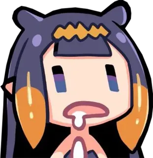 🤤 Ninomae Ina'nis vtuber, anime, cute, funny, hololive, ina telegram sticker