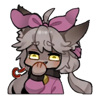 ⭐️ Аниме, Кот, Каваий, Милый, Цифровое искусство, Мультфильм telegram sticker