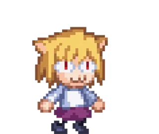 🔄 Neco Arc Neco Arc, Pixel Art, Katze, Anime, Chibi telegram sticker