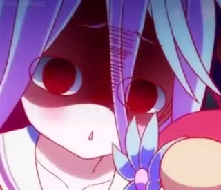 😐 Shiro No Game No Life Anime, No Game No Life, Shiro, Tức giận, Phim hoạt hình whatsapp sticker