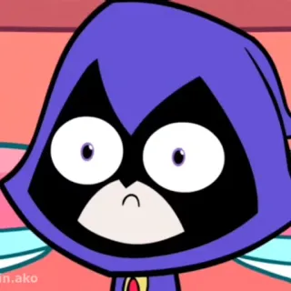 😳 Raven Teen Titans Go! Cartone animato, Supereroe, Adolescente, Titano, Magia telegram sticker
